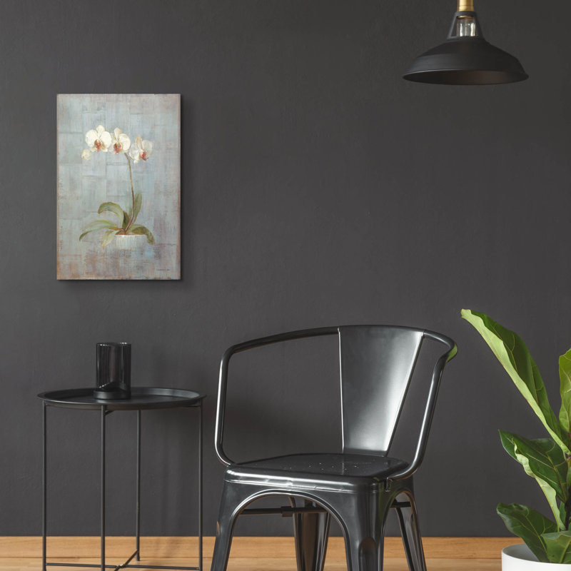  «Elegant Orchid 2» par Danhui Nai, art mural en verre acrylique, H 24 po x l 16 po