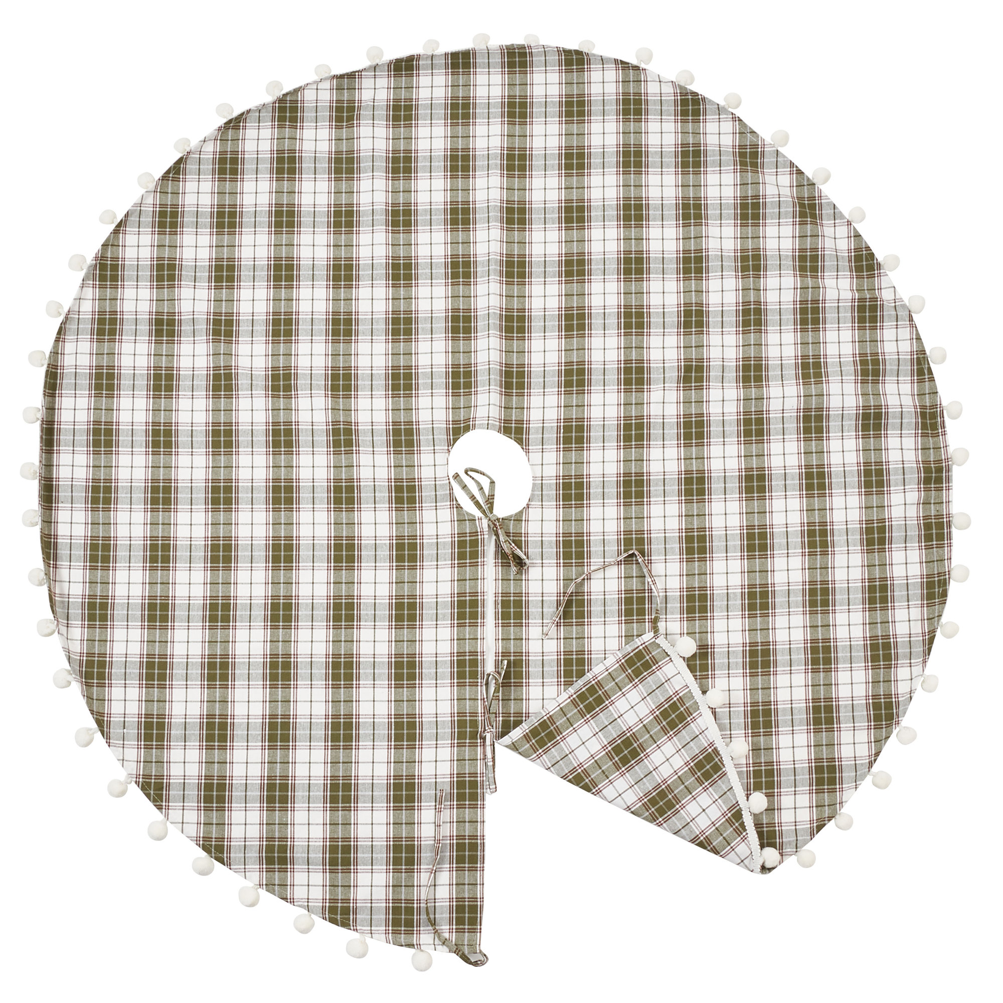 Reber Collection Cotton Tree Skirt, 53" H x 53" W