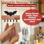 Porte-chauve-souris avec 5 crochets Bat - Porte-chauve-souris en métal et en bois noir gothique pour serviettes, manteaux, clés - Décoration d'Halloween pour la salle de bain, la chambre à coucher, la cuisine et le vestibule