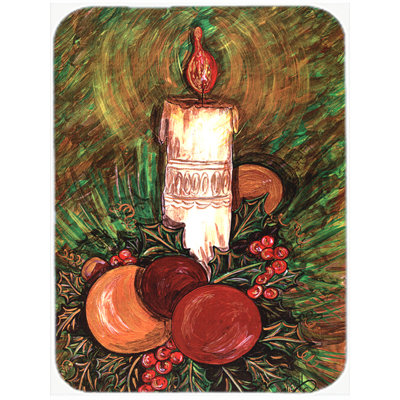 Christmas by Candlelight Glass Cutting Board