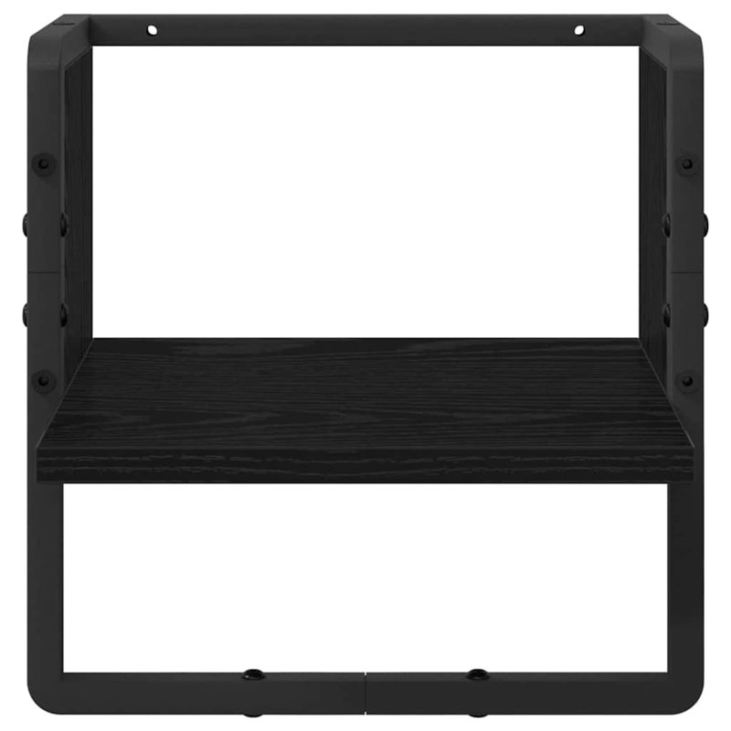 Floating Shelf, 30cm H x 30cm W x 25cm D, Black Oak