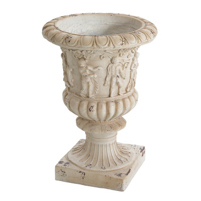 MGO Garden Urn, Antique White, 27'' H