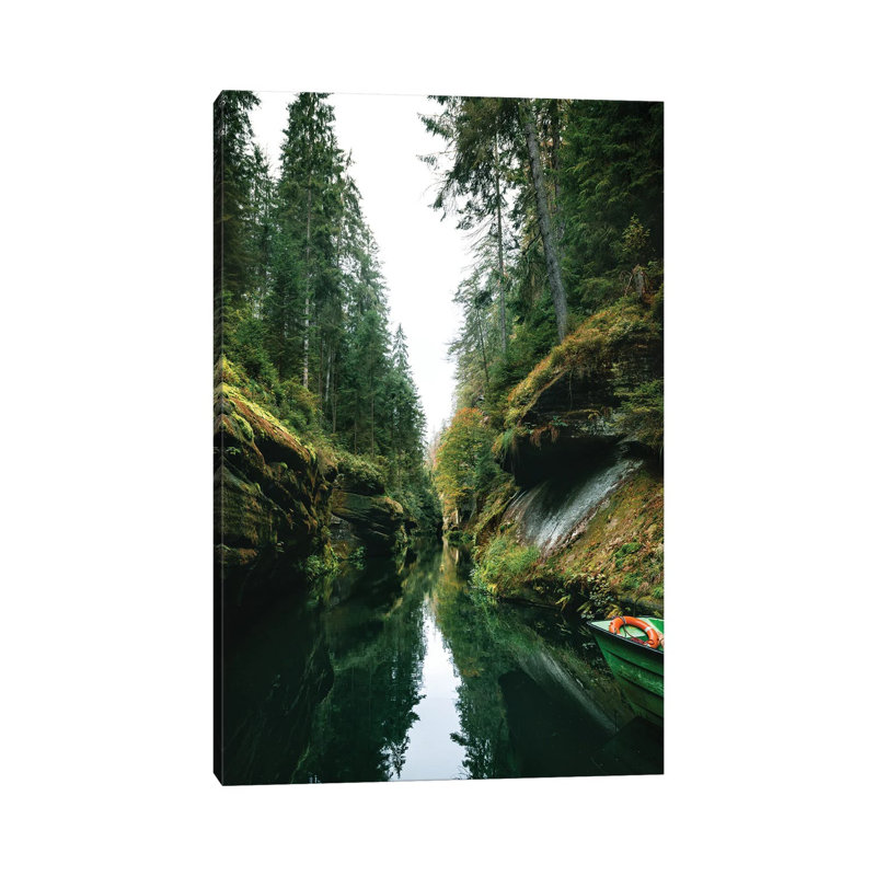 Czech Canal by Fabian Fortmann - Wrapped Canvas Print, 20.32 cm H x 30.48 cm W