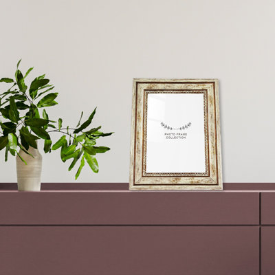 Cadre photo Chiu Elegant Brown, 5,1 po x 7,1 po | 100% plastique durable, largeur du cadre: 0,8 po | Parfait pour la décoration intérieure, les présentoirs de bureau et les cadeaux | Conception élégante pour mettre en valeur vos souvenirs préférés