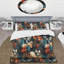 Ensemble de housse de couette multicolore fleurs tropicales noires Allure-436547205