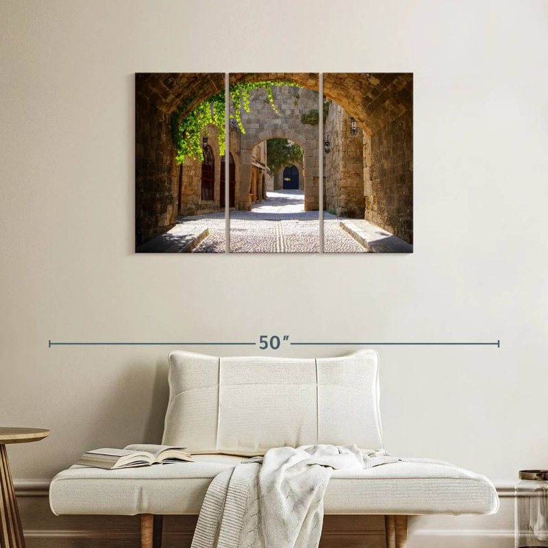 Sireci Old Street In Rhodes, 24" H x 38" W