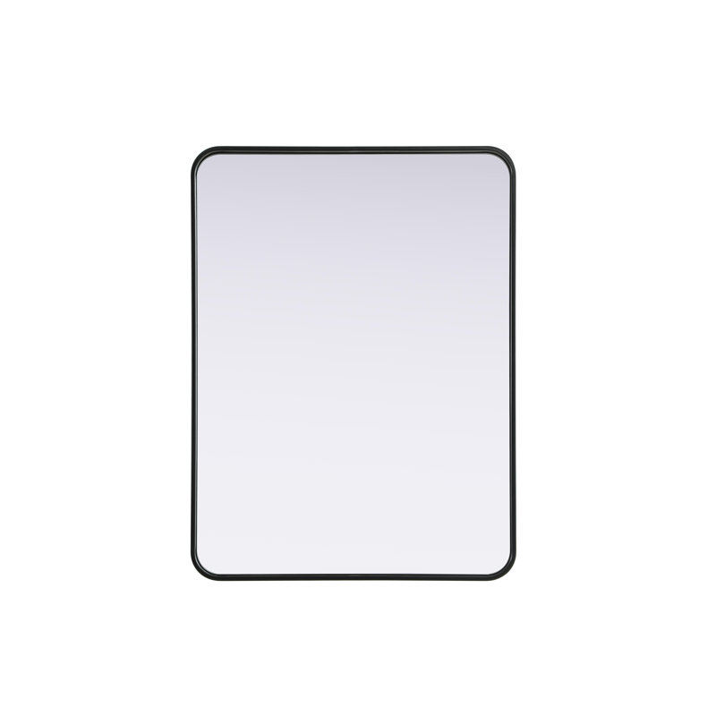 Erath Contour Metal Mirror, Black, 36" x 27"