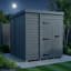 Total Sheds 7ft x 7ft Composite Pent Garden Shed - Single Door - No Windows - EPDM Rubber Roof - UK Manufactured