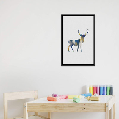 Deer Blue & Yellow - Print