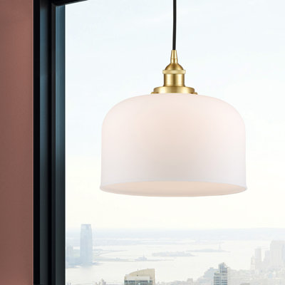 Luminaire suspendu en forme de cloche à 1 lumière Bostonia