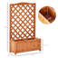Lit de jardin surélevé en bois avec treillis Outsunny