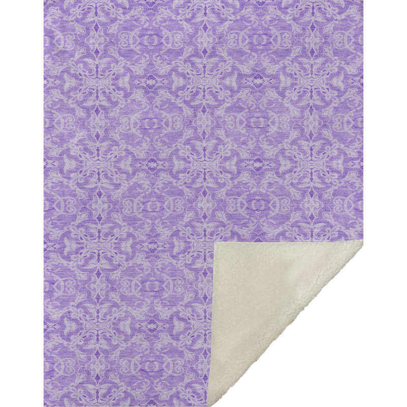Jeté Sherpa ASB784 Addison, Lavande