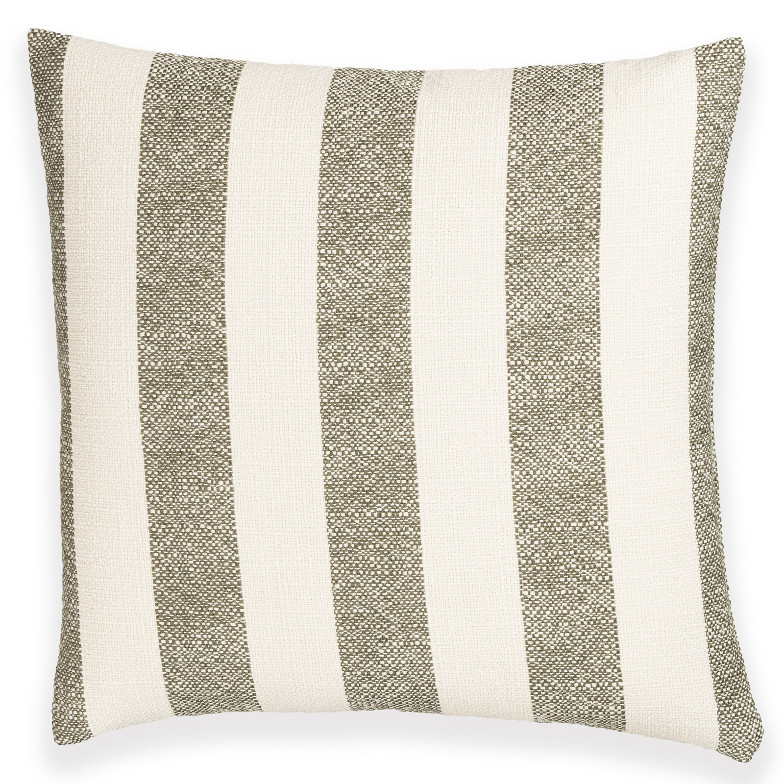 Birch Lane Harding Throw Pillow Throw, Polyester, Green Striped, Square 26"