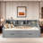 Wooden Daybed With Twin To King Design, Bookcases, Two Drawer And Usb Ports-2133092539