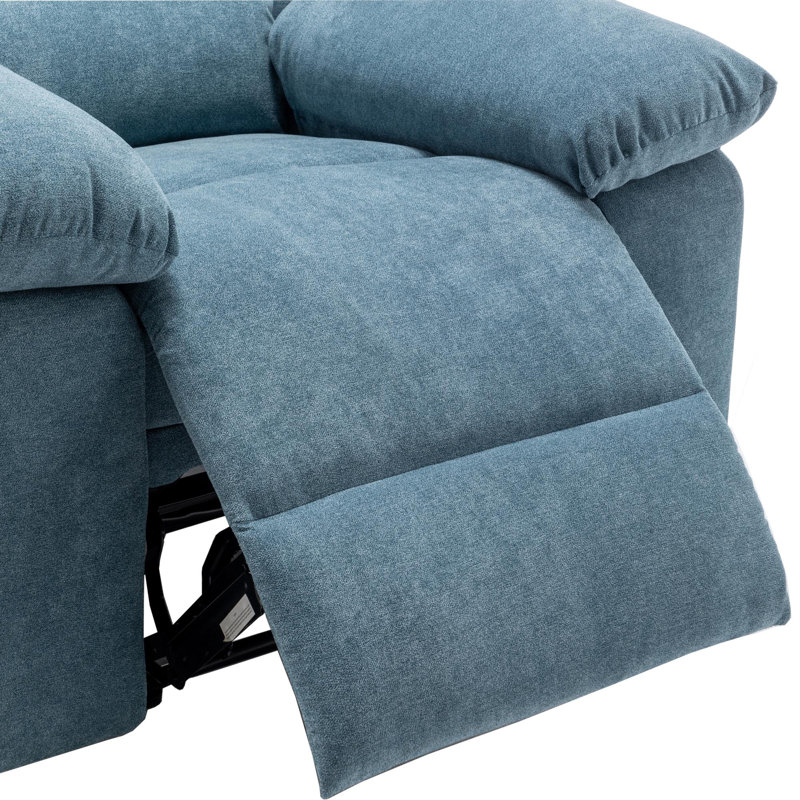 Fauteuil inclinable électrique avec fonction de massage et chauffage Pantasis, Bleu
