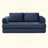  Multi-Functional Folding Sofa Bed, Ergonomic Corduroy Convertible Floor Loveseat with Support Pillows for Living Room Family Leisure-374157881