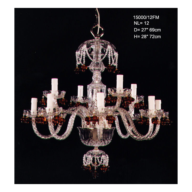Aileen 12 - Light Candle Style Chandelier