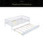 Lit de jour simple en bois avec couchette et garde-corps-1533977781
