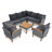9-Piece Patio Rattan Furniture Set-1463944299