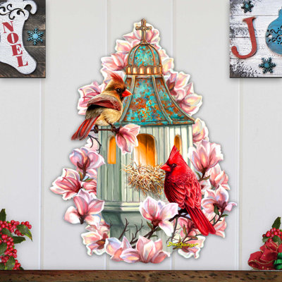 Décoration de porte de printemps matin par D. Gelsinger