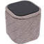 Repose-pieds carré capitonné en chenille avec rangement et plateau rabattable - 15 po x 15 po x 15 po-1495531783