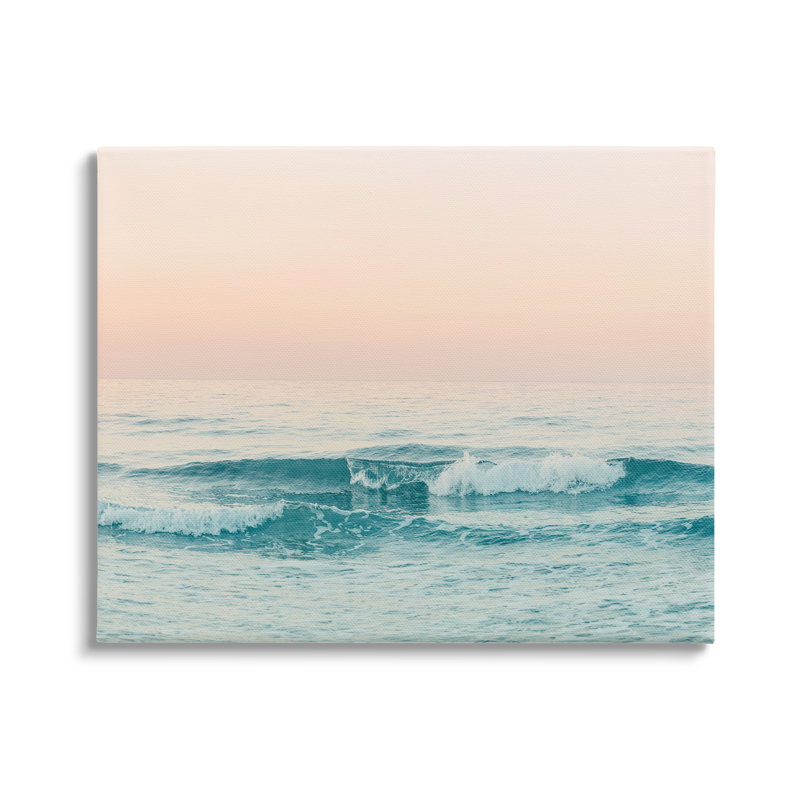 "Stupell Industries Ocean Waves", art mural sur toile flottante par Sissi et Seb, H 30 po x l 40 po x P 1,5 po