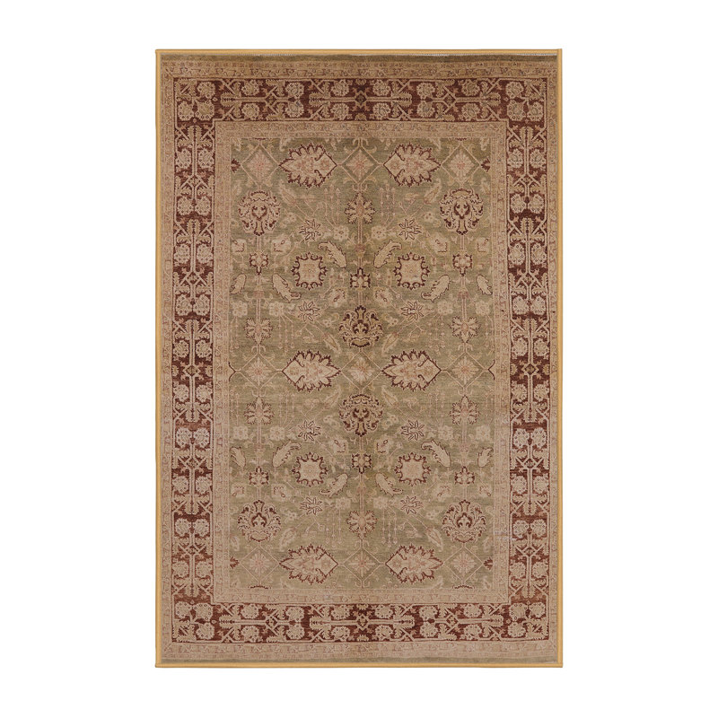 Tapis oriental beige / rouille Hague, Rectangle 5 pi x 7 pi
