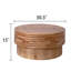 Table basse ronde en bois 30,3 po avec plateau de table ouvert