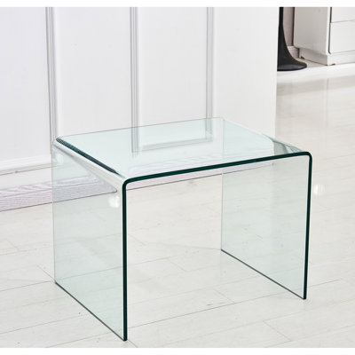 Table transparente - polyvalente pour une utilisation quotidienne en verre trempé transparent
