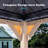 Cedar Wood Patio Gazebo, Double Metal Roof Hardtop Gazebo with curtain and Screen-112324283-112324282