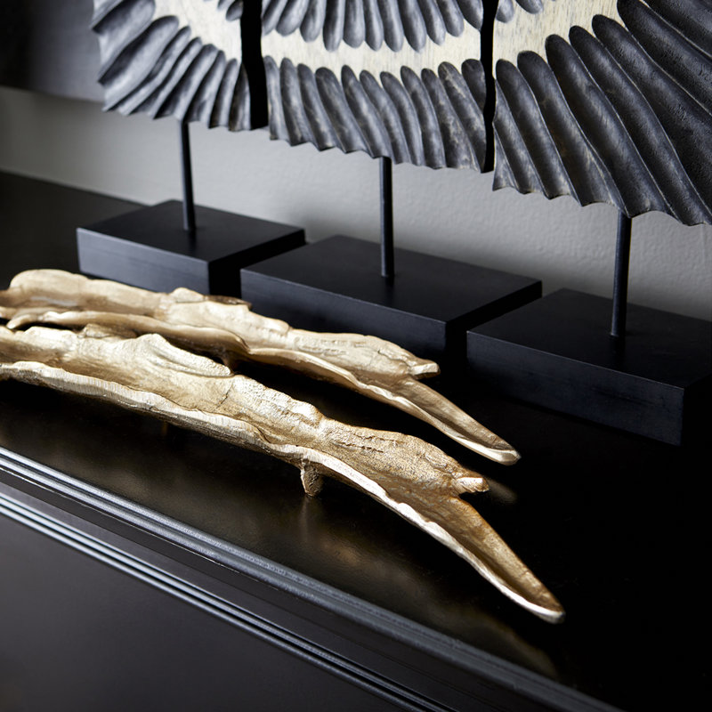 Pick Up Sticks Metal Decorative Tray, 2" H x 31.75" W x 4" D