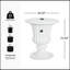 Base de parasol pour table d'appoint Adela