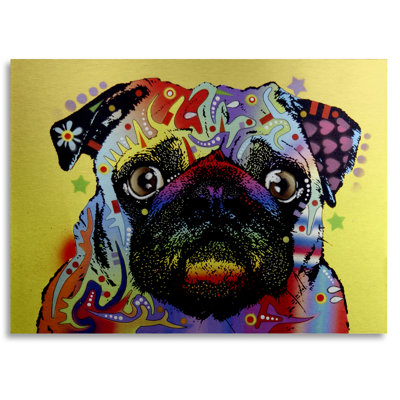 « Pug » par Dean Russo, impression d’art graphique