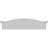 42"W x 10-1/2"H x 2-3/4"P Eyebrow Architectural Grade PVC Pediment-45256124