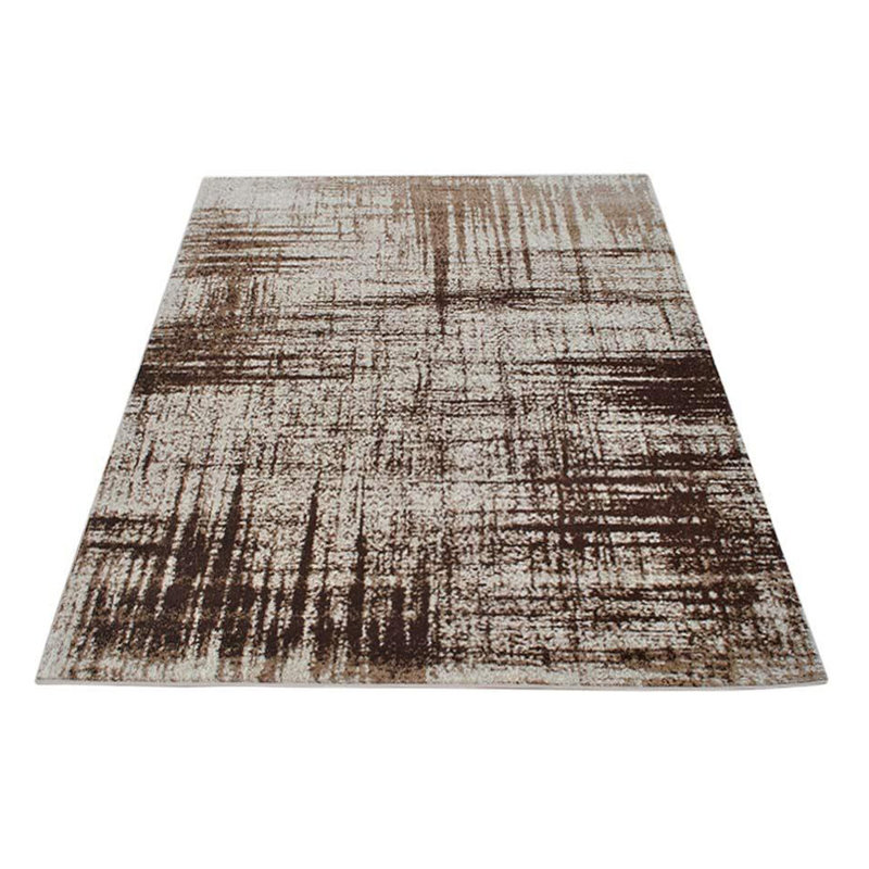 Machine Made Heatset Polyproplyene Area Rugs - Rectangle, Beige Color, Contemporary Modern Design, Low Pile Machine Made Area Rugs for Living Room, Bed Room