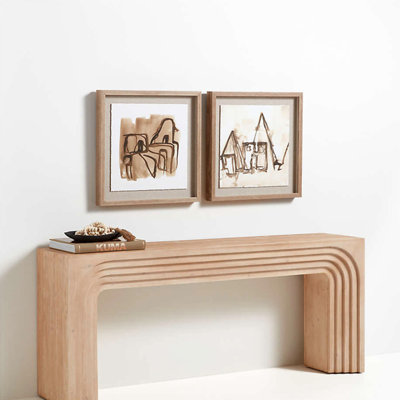 Console en bois de style médiéval