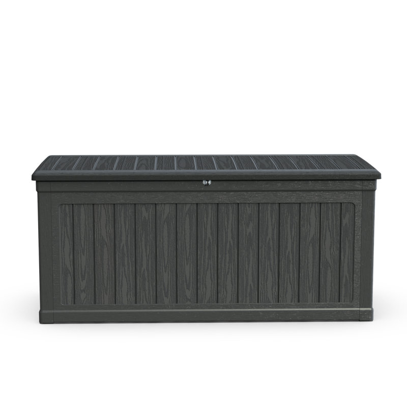 260 Gallon Outdoor Deck Box Waterproof Storage with Dual Wall Construction