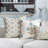 Flora Vintage Zinnia Block Print Pillow Cover