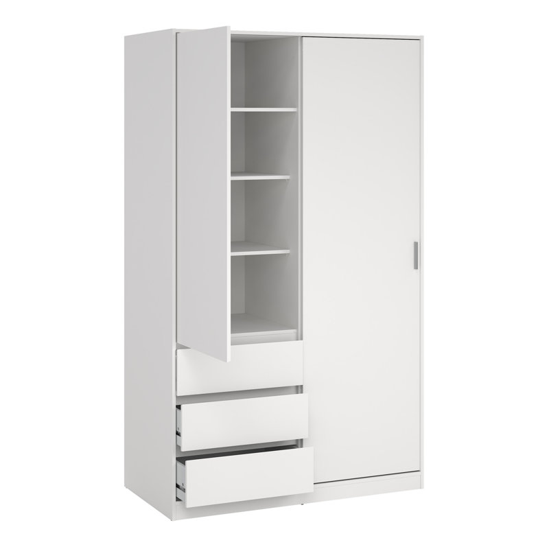Parley Manufactured Wood Wardrobe, White