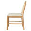 Chaise rembourrée Verona Organic Modern avec dossier cannelé et structure en bois d'hévéa massif pour la cuisine et la salle à manger-130632533-130632535
