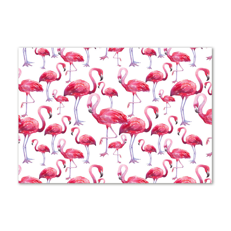 Flamingos - Wrapped Canvas Print