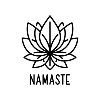 Namaste Sign - Wrapped Canvas Print