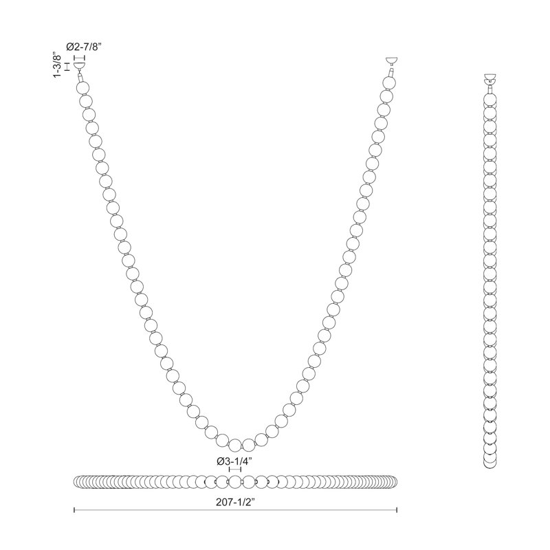 Akoya 1 - Light LED Pendant
