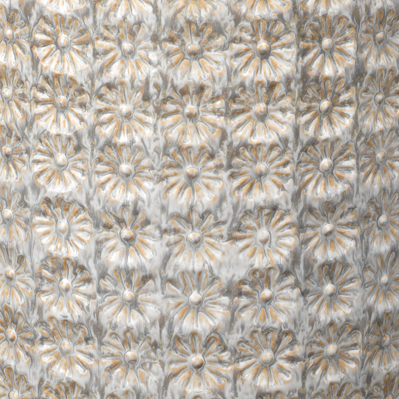 Wildflower End Table, Cream