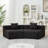 Curved Sectional Sofa With 2 Pillows-1275580715