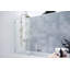 Solaris 34 in. x 58.25 in. Frameless Clear Fixed Radius Single Fixed Bath Panel-1114993926