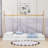 Julieta Twin Size Wood Platform Bed with Triangle Structure-307658500