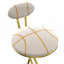 Ensemble de 2 tabourets de bar en forme de S avec dossier et chaises rembourrées avec tabouret à hauteur de comptoir pour îlot de cuisine-926427635-926427646