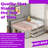 Full Size Daybed With Pull-Out Drawers And Shelves, Solid Wood Storage Platform Bed-809081232-809432875