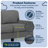 Serta Palisades 61" Track Arm Sofa, Easy Care Fabric, Soft Pillow Back, Pocket Coil Seat Cushions-25783335